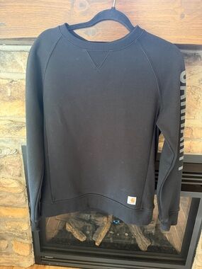 Carhartt Black Womens Crewneck Pullover Sweatshirt